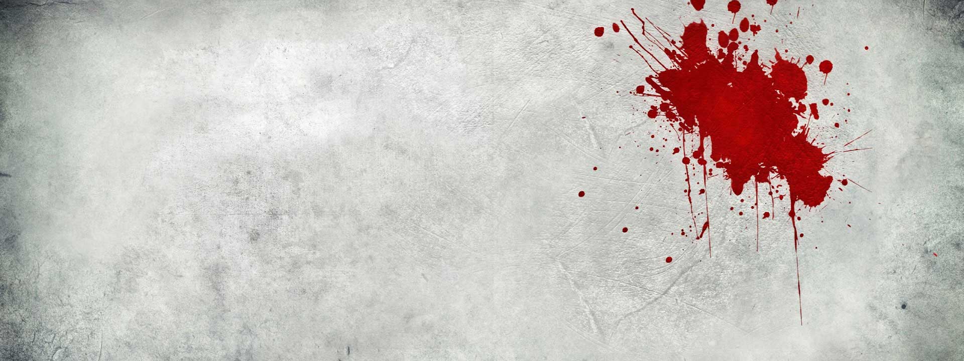 Imagem do podcast TESTE 9 do RPG Next - mancha se sangue em fundo quase branco