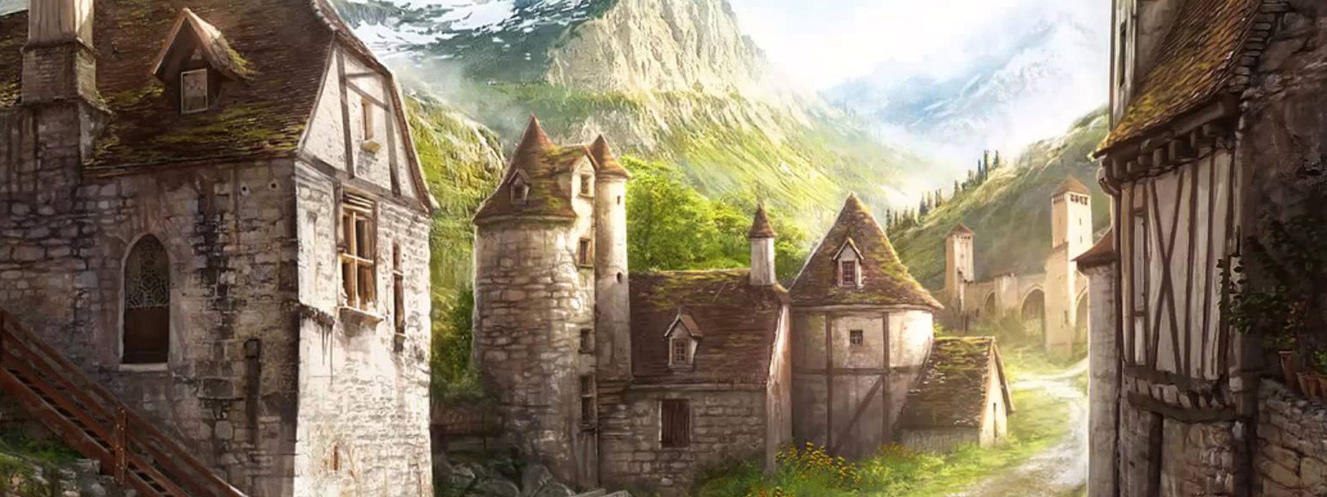 Dentro da vila medieval Phandalin - Imagem do Tarrasque na Bota 03 - A mina perdida de Phandelver - Episódio 3 - O desaparecimento do amigo anão