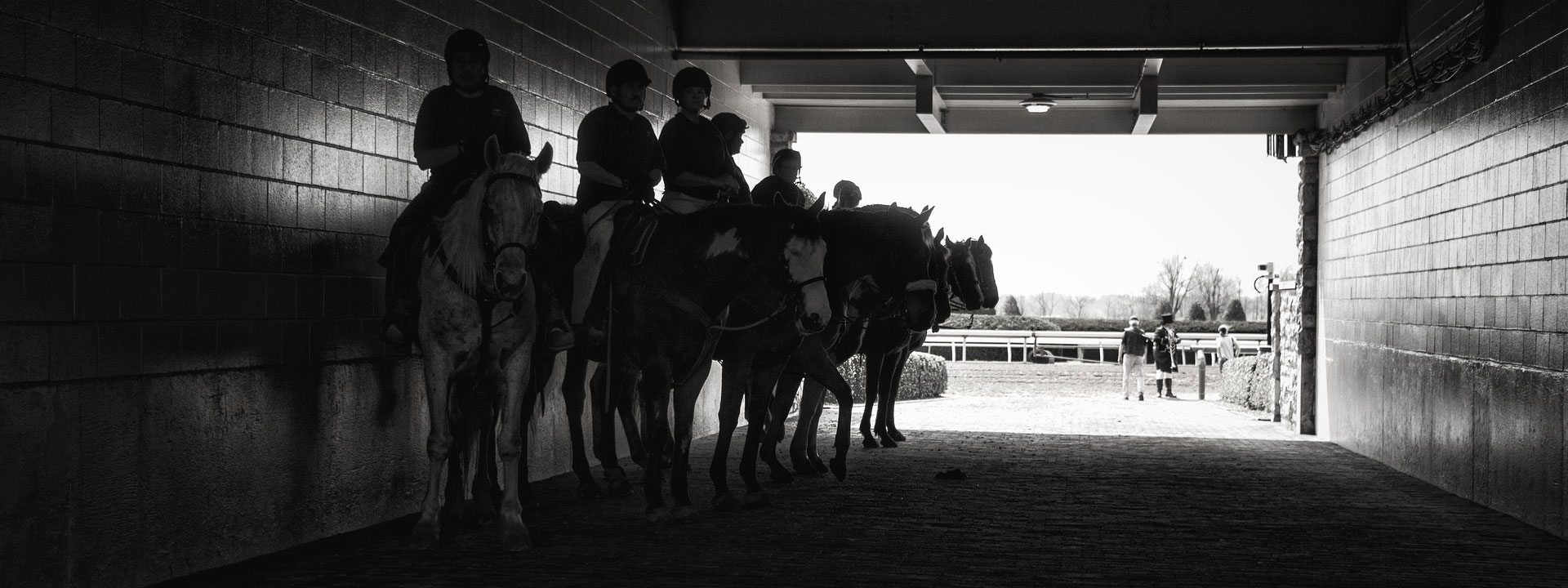 policiais a cavalo