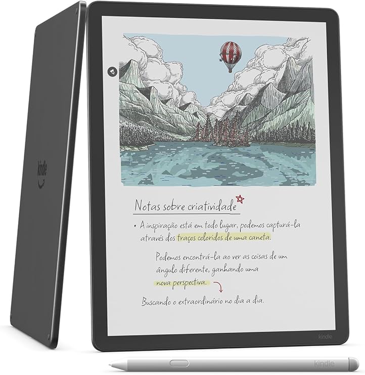 Amazon Kindle Scribe Colorsoft 64GB – Tela colorida de 11" semelhante ao papel, com luz frontal — Fino, leve, potente — Escreva em cadernos, documentos e livros - Grafite - Imagem 2