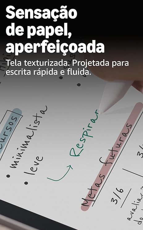 Amazon Kindle Scribe Colorsoft 64GB – Tela colorida de 11" semelhante ao papel, com luz frontal — Fino, leve, potente — Escreva em cadernos, documentos e livros - Grafite - Imagem 5