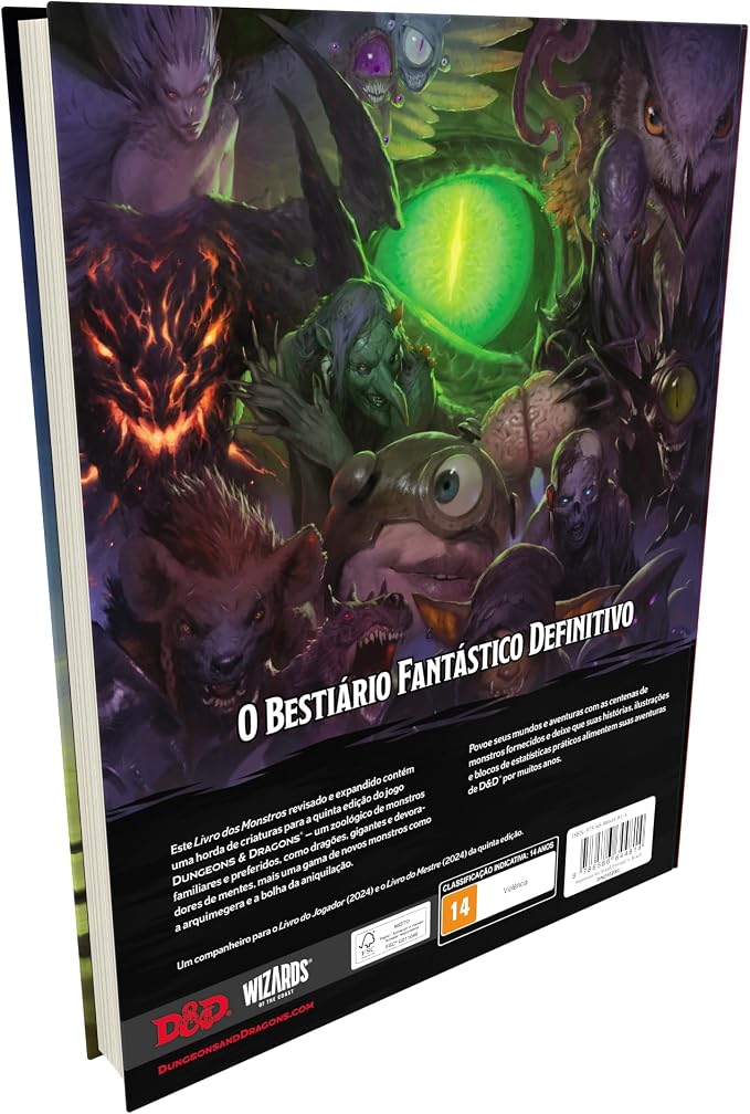 Dungeons & Dragons: Monster Manual - Livro dos Monstros (5.5e), Edição em Português, Livro de RPG - Imagem 5