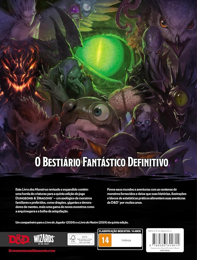 Dungeons & Dragons: Monster Manual - Livro dos Monstros (5.5e), Edição em Português, Livro de RPG - Imagem 2